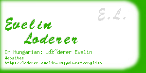 evelin loderer business card
